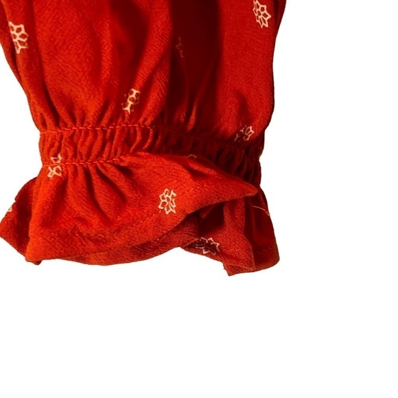 Sale American Eagle Women’s Top S Orange Cropped Long Sleeves - Picture 4 of 11